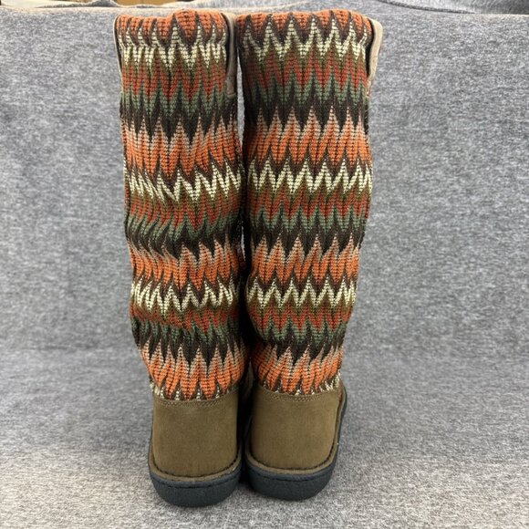✅Keen Auburn Navajo Suede Tall Pull On Sherpa Lined Knit Boots Women's Size 7 ✅ - Picture 8 of 9